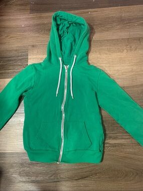 Ardene Kids Green Zip-Up Hoodie Jacket